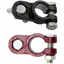 AERZETIX - C64540 - Lot de 2 bornes de connexion positives et négatives pour batterie de 12V - terminal adaptateur câble électri