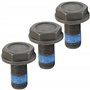 AERZETIX - C66281 - Lot de 3 Boulons de volant moteur M10 x 1 avec collerette - empreint hexagonal - compatible avec N 902 061 0