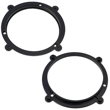 AERZETIX - C11620 - Lot de 2 Adaptateurs/Supports pour Haut-parleurs de Voiture Ø130 mm - côté de Montage portière Avant - Compa