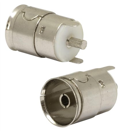 AЕRZETIX - C69057 - Lot de 2 Connecteurs d'antenne RF femelle droit - à souder - adaptateur