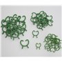 AERZETIX - C73874 - Lot de 45 Clips Pinces de Fixation pour Plantes 3.4x3 cm / 3x2.3 cm / 2.3x2 cm - Attaches légumes - en Plast