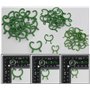 AERZETIX - C73874 - Lot de 45 Clips Pinces de Fixation pour Plantes 3.4x3 cm / 3x2.3 cm / 2.3x2 cm - Attaches légumes - en Plast