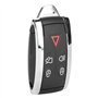KSTE Télécommande de Remplacement de clé de Voiture Fob Shell Case Fits Jaguar XF 2009-2012 5 Bouton