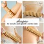 Tuuli Accessories Anti Cellulite Masseur Rouleau de Massage Appareil Maderothérapie Bois 40 cm