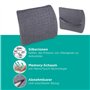 Vitapur Coussin lombaire ergonomique - Soutien dorsal en mousse à mémoire de forme pour chaise de bureau, siège auto, fauteuil r