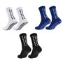 VVQWCY Lot de 3 paires de chaussettes de football antidérapantes pour homme et femme pour football