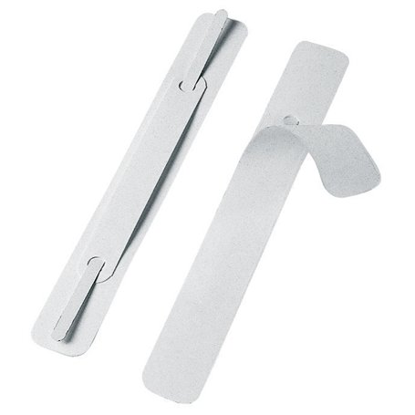 Veloflex 2802000 Attaches pour documents perforés 150 x 20 mm Auto-adhésif Polypropylène Languette en métal Blanc (Import Allema