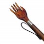 chausse-pied avec main griffée et tige en bois marron