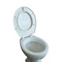 Abattant de WC couleur blanc, duroplast, adapté à toutes les céramiques de toilettes courantes