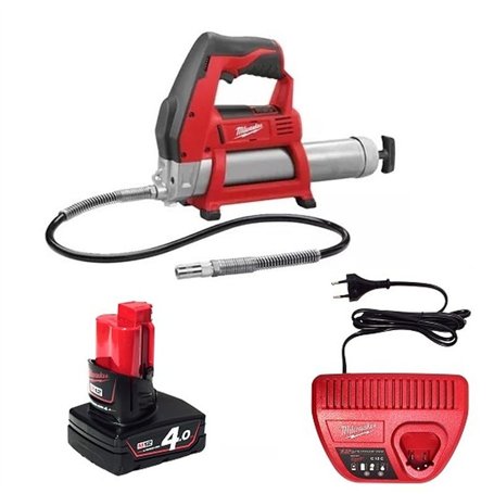 Pompe à graisse MILWAUKEE M12 GG-401B - 12V 4.0Ah + Batterie