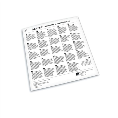 LEITZ - Feuilles de Nettoyage pour Plastifieuses A4 / A3