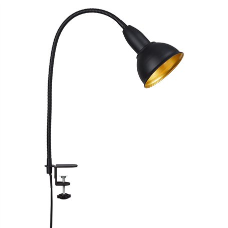 Briloner Leuchten 2603-015 Lampe de lecture rétro en métal avec bras flexible et interrupteur marche/arrêt 1 ampoule E14 max. 25