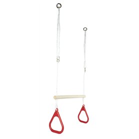 Eichhorn - Kit de Gymnastique d'extérieur 2 en 1, balançoire et trapèze en Un, Hauteur réglable : env. 110–160 cm, Charge jusqu' Eichhorn - Kit de Gymnastique d'extérieur 2 en 1