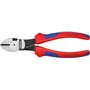 Knipex Pince coupante de côté à forte démultiplication noire atramentisée, avec gaines bi-matière 180 mm 74 12 180