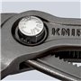 Knipex Cobra® Pince multiprise de pointe grise atramentisée, avec gaines bi-matière, avec œillet intégré pour fixation d’un disp