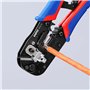 Knipex Pince à sertir pour fiches Western RJ45 brunie, avec gaines bi-matière 191 mm 97 51 13