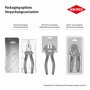 KNIPEX 45 11 170 Pince de Montage pour Rondelles Ressort d'Arbre Gainées en Plastique Brunie 170 mm