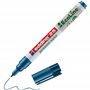 edding 25 EcoLine marqueur permanent - bleu - 1 stylo - pointe ronde fine 1 mm - sèche vite - résiste à l'eau et à l'essuyage -