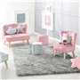 roba Mini Fauteuil Enfant en Velours Lil Sofa - 1 Place - Assise Confortable - Style Scandinave - 48 x 44 cm - Facile à Nettoyer