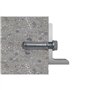 fischer - Cheville à frapper EA II M 6 x 30 mm en acier électrozingé - 100 chevilles/boîte Gris