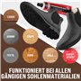 Langlauf Schuhbedarf Pâte de réparation pour chaussures et semelles I Kit de réparation pour talons (noir-brun) I Caoutchouc liq