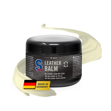 DR. WACK S100 Baume pour Cuir 250 ML - Soins Cuir à l'huile de jojoba & à la Cire d'abeille - Protège de l'humidité & du vieilli