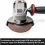 Einhell Meuleuse d'angle Ø115mm sans fil TE-AG 18/115-2 Li Solo Power X-Change (18 V, profondeur de coupe de 28 mm) Livré sans B