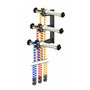 Bresser Système de Suspension pour Studio Photo MB-1 pour 3 Rouleaux de Fond pour Montage Mural ou au Plafond