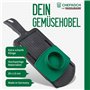 Chefkoch Coupe-légumes avec support pour restes et lames en acier inoxydable extra-tranchantes - Parfait pour les pommes de terr