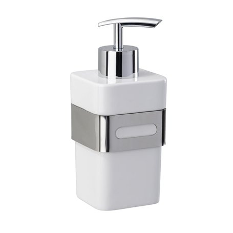 WENKO Distributeur de savon en acier inox Premium Plus Capacité: 0.34 l