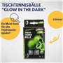 Best Sporting Lot de 6 balles de Tennis de Table Amusantes - Glow in The Dark