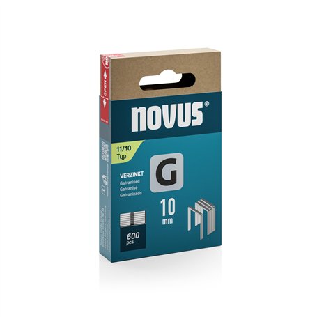 NOVUS TOOLS Agrafes en fil plat 10 mm de type 11