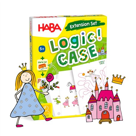 HABA - LogiCASE Extension – Princesses - Jeu d'énigmes - 5 Ans et Plus - Réf 306125
