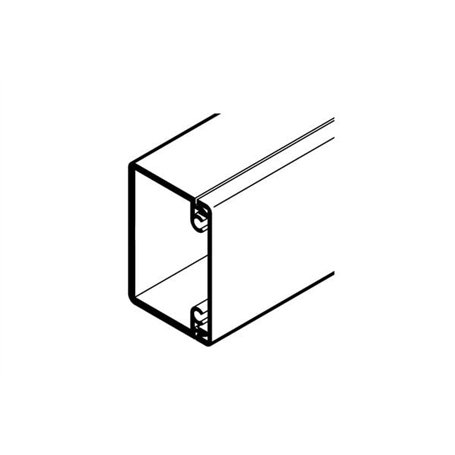 REHAU GOULOTTE AXIS 60x40-1 COMPARTIMENT PVC BLANC IK10 2 m