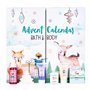 accentra Calendrier de l'Avent Joyeuses Fêtes 2021 pour les filles avec 24 produits de bain, soins du corps et accessoires pour 