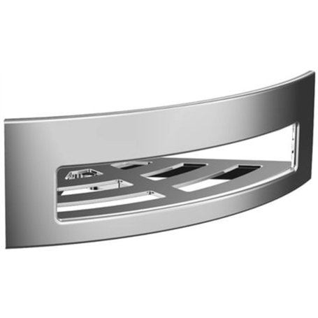 Emco System2 Panier à éponge d'angle à visser - Panier amovible séparément - Étagère de douche en métal de qualité supérieure -