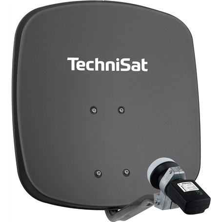 TechniSat DIGIDISH 45 – Antenne Satellite pour 1 utilisateur (Petite Installation Satellite de 45 cm - kit Complet avec Support