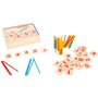 Small Foot 11740 Jeu éducatif mathématiquesécole Primaire en Bois, boîte d'apprentissage pour Apprendre l'arithmétique dès la 1è
