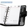 Bind 10111 - Organiseur A6 en cuir nappa - Organiseur - Agenda en noir - Dossier d'environ 19 x 14 x 4 cm, chemise avec insert a