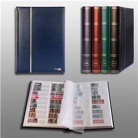 Prophila Album pour Timbres, 60 Pages, intérieur divisé Blanc (couv. Bleu) Prophila Album pour Timbres