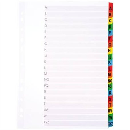 Intercalaires Alphabétiques 20 Touches