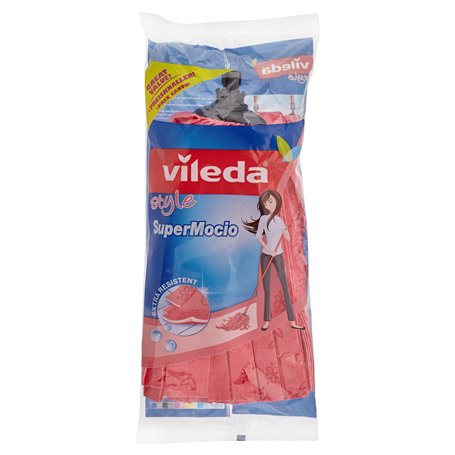 Vileda 131177 Supermocio Style Recharge de Balai Vapeur Plastique Multicolore 13 x 13 x 3 cm