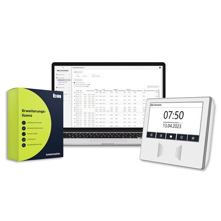 TimeMaster Web 250913 Office Kit de démarrage avec système de Suivi du Temps pour 10 employés avec Logiciel de Gestion des emplo