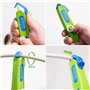 WEICON TOOLS Couteau pour câbles No. S 4-28 Multi Green Line | matières premières durables | avec fonction de dénudage dans le b