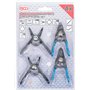 BGS 444 | Jeu de pinces à circlips | pour petits circlips | 80 mm | 4 pièces