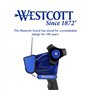 Westcott E-730402 00 Distributeur de ruban adhésif d'emballage avec poignée ergonomique 50 mm x 66 m