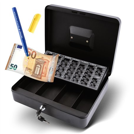 Olympia CB 770 Plus Caisse à Monnaie avec Détecteur de Faux Billets GENIE (en Acier Revêtu par Pulvérisation