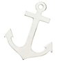 Nautika Nautica Lot de 12 ancres en bois blanc de 6 cm - Objet décoratif - Décoration de mariage - Ancre en bois - Ancre blanche