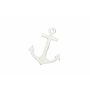 Nautika Nautica Lot de 12 ancres en bois blanc de 6 cm - Objet décoratif - Décoration de mariage - Ancre en bois - Ancre blanche