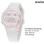 Montre pour fille SINAR XE-64-9 avec écran LCD numérique à quartz 10 bar bracelet silicone sport
